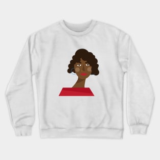 Girl with red dress Crewneck Sweatshirt